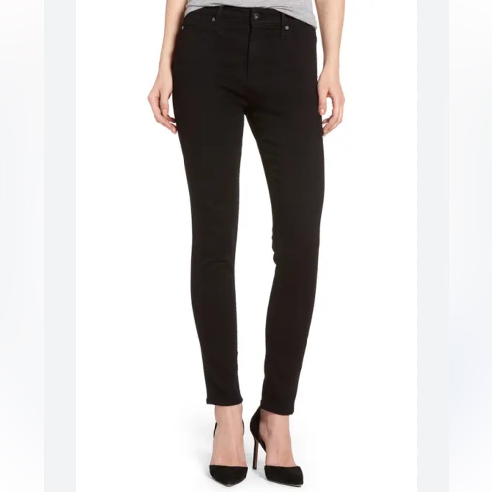 Agolde Black High Rise Skinny Jeans